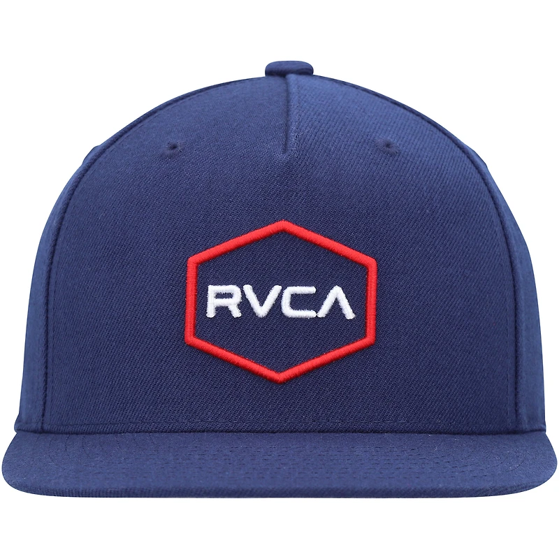 Casquette Snapback RVCA Navy Commonwealth pour hommes