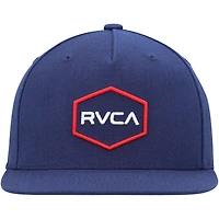 Casquette Snapback RVCA Navy Commonwealth pour hommes