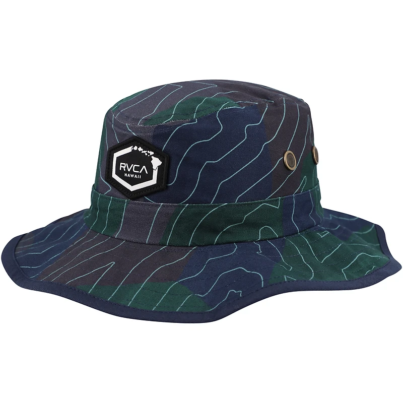 Chapeau Boonie inversé RVCA Navy Island Hex pour hommes