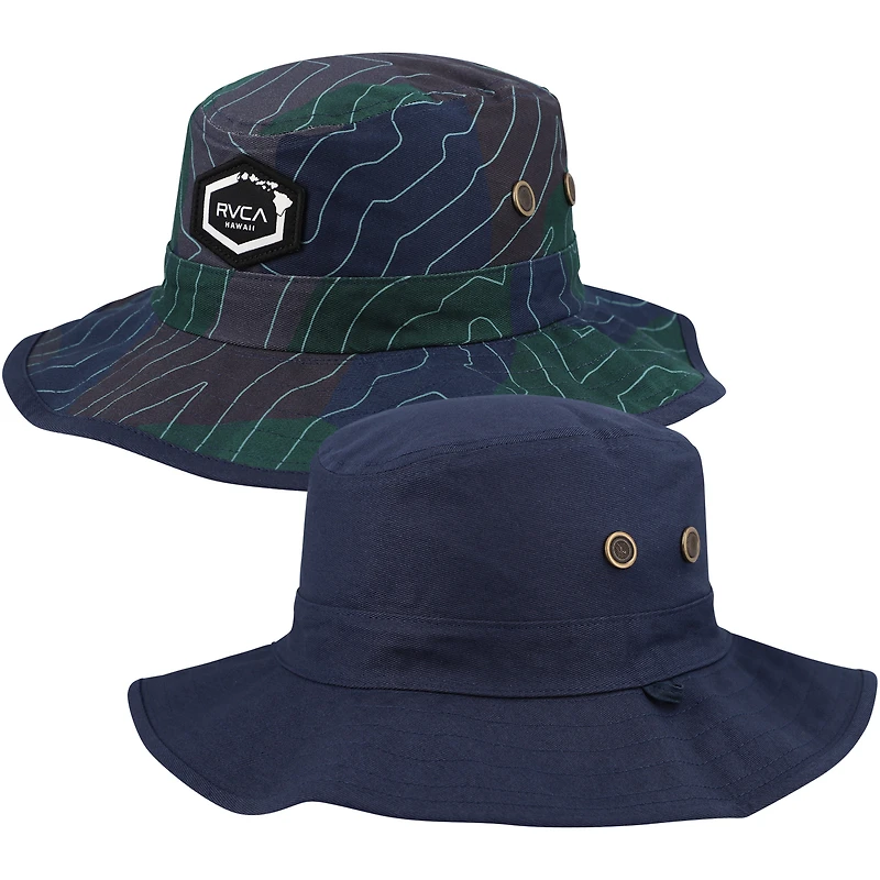 Chapeau Boonie inversé RVCA Navy Island Hex pour hommes