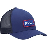 Casquette RVCA Navy Logo Ticket Trucker III Snapback pour homme