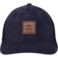 Men's RVCA Navy VA All The Way Trucker Snapback Hat