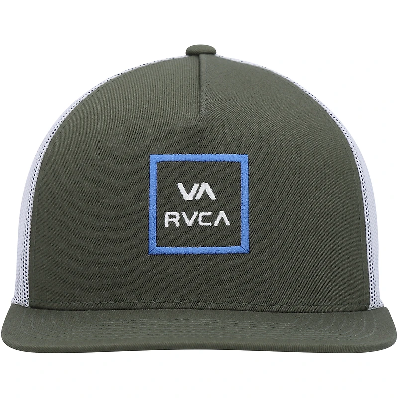 Men's RVCA  Olive VA All the Way Trucker Snapback Hat