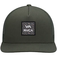 Casquette Snapback de camionneur imprimée RVCA Olive Wordmark VA ATW pour hommes