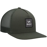 Casquette Snapback de camionneur imprimée RVCA Olive Wordmark VA ATW pour hommes
