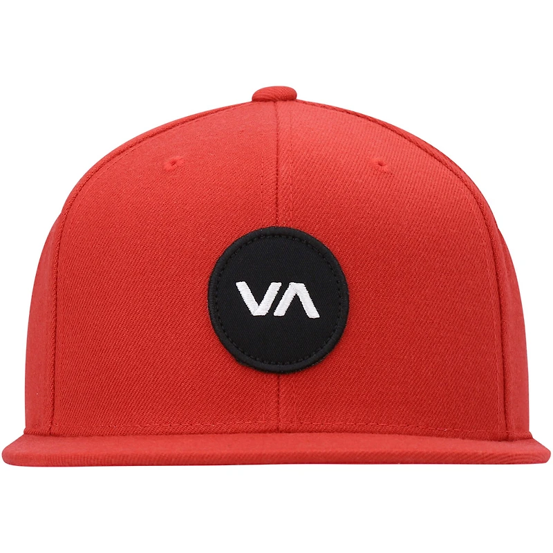 Casquette Snapback RVCA rouge VA pour hommes - Casquette