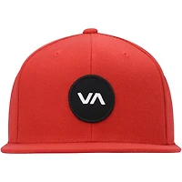 Casquette Snapback RVCA rouge VA pour hommes - Casquette
