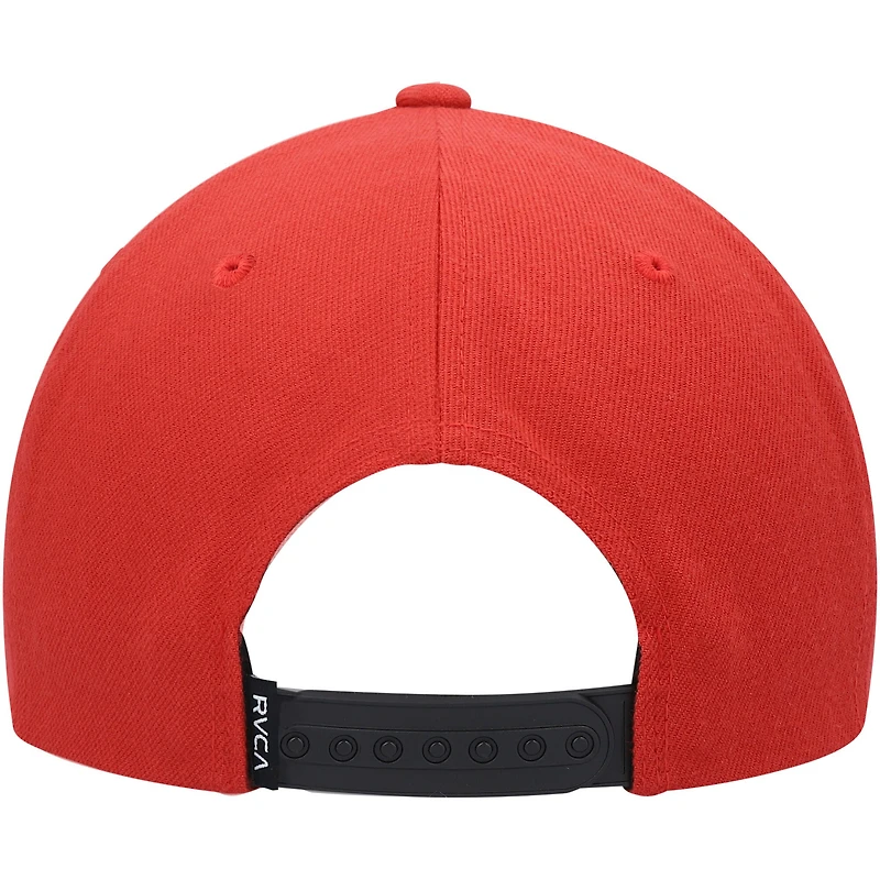 Casquette Snapback RVCA rouge VA pour hommes - Casquette