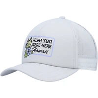 Casquette Snapback de camionneur en mousse RVCA gris Wish You Were Here pour femmes