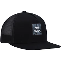 Youth RVCA Black ATW Print Trucker Snapback Hat