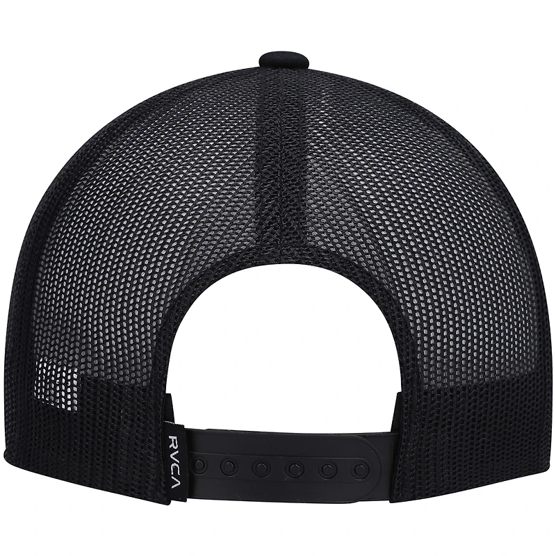 Youth RVCA Black ATW Print Trucker Snapback Hat
