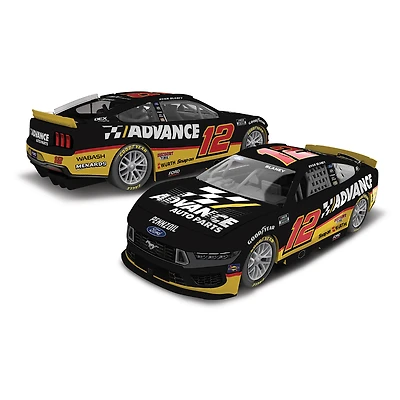 Action Racing Ryan Blaney 2025 #12 Advanced Auto Parts 1:24 Elite Foil Die-Cast Ford Mustang