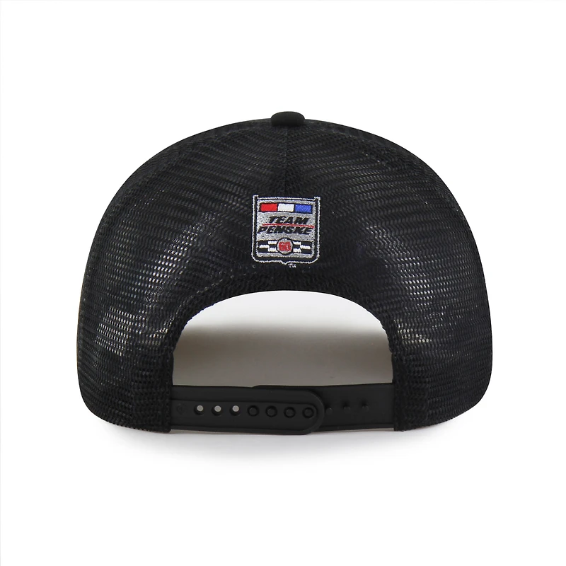 Casquette trucker Ryan Blaney noire pour homme, modèle 47, avec patch latéral et corde d'attelage