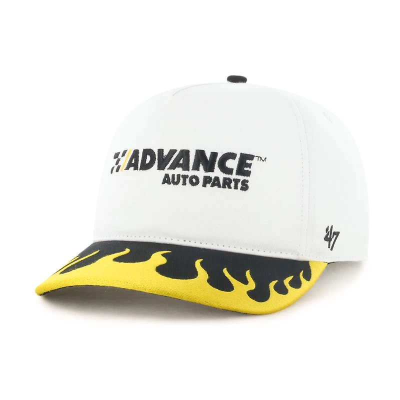 Men's '47 White/Gold Ryan Blaney Flame Hitch Adjustable Hat