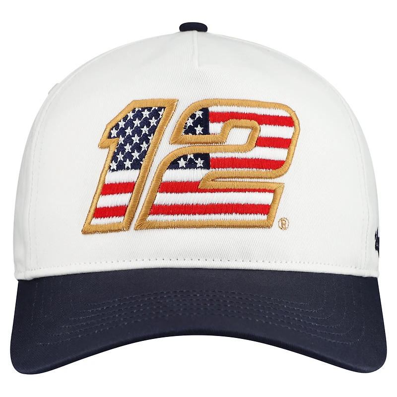 Casquette homme '47 White Ryan Blaney Flag Fill Two-Tone Team Adjustable Hitch