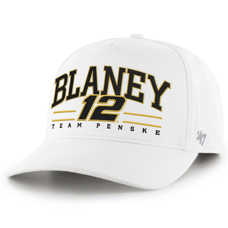 Men's '47 White Ryan Blaney Roscoe Hitch Adjustable Hat