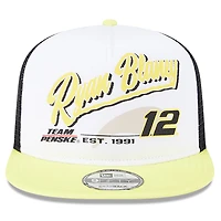 Men's New Era Black Ryan Blaney  9FIFTY A-Frame Retro Script Snapback Hat