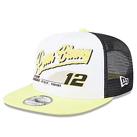 Men's New Era Black Ryan Blaney  9FIFTY A-Frame Retro Script Snapback Hat