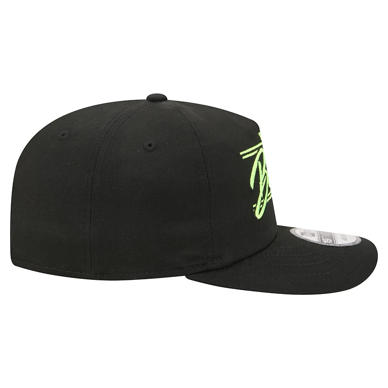 Men's New Era  Black Ryan Blaney Driver Script 19TWENTY Adjustable Hat