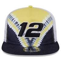 Men's New Era Black Ryan Blaney  Golfer Tie-Dye Snapback Hat