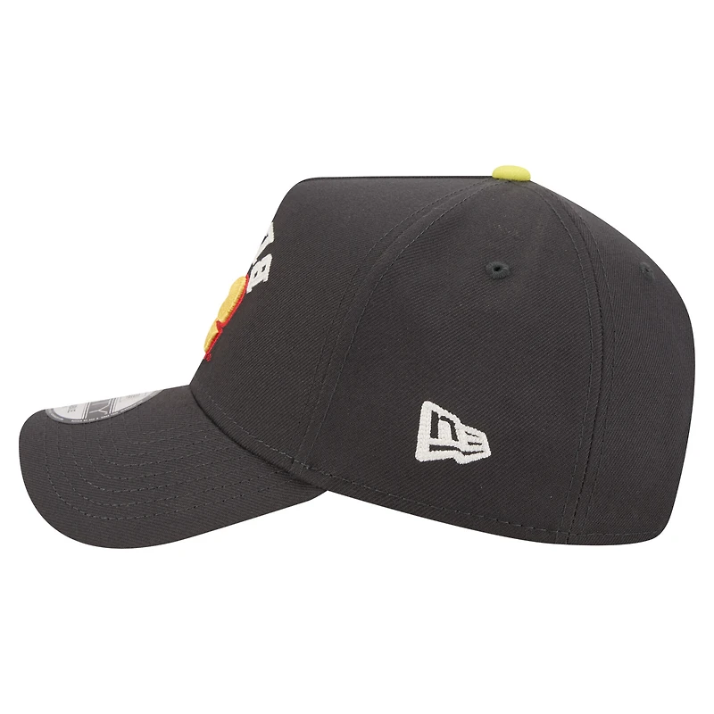 Men's New Era  Black Ryan Blaney Upside-Down Chain Stitch A-Frame 9FORTY Adjustable Hat