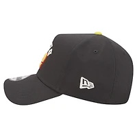 Men's New Era  Black Ryan Blaney Upside-Down Chain Stitch A-Frame 9FORTY Adjustable Hat