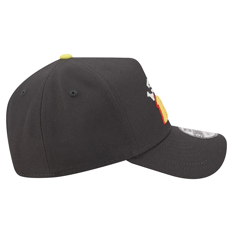 Casquette ajustable New Era Ryan Blaney noire pour homme, modèle 9FORTY, à coutures en chaîne inversées.