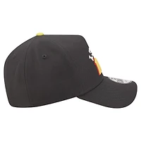 Casquette ajustable New Era Ryan Blaney noire pour homme, modèle 9FORTY, à coutures en chaîne inversées.