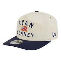Men's New Era  Cream/Navy Ryan Blaney Flag 19TWENTY Adjustable Hat