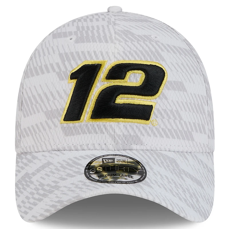 Men's New Era White Ryan Blaney 39THIRTY Graded Flex Hat