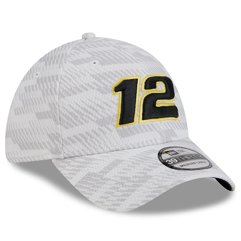 Men's New Era White Ryan Blaney 39THIRTY Graded Flex Hat