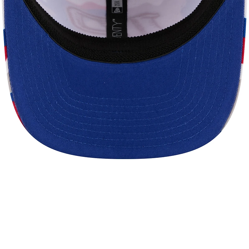 Casquette New Era blanche Ryan Blaney motif camouflage patriotique 9SEVENTY pour homme