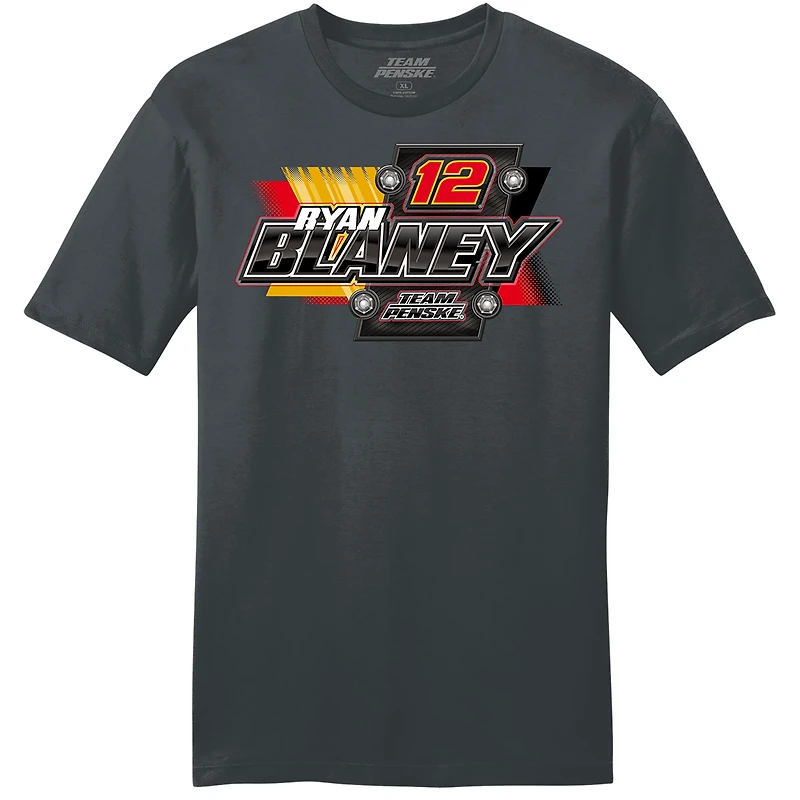 T-shirt homme Penske Anthracite Ryan Blaney Advance Auto Parts