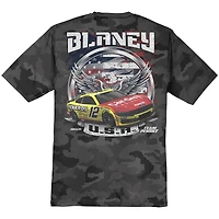 T-shirt camouflage gris pour homme de l'équipe Penske Ryan Blaney