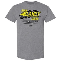 T-shirt Équipe Penske Homme Heather Charcoal Ryan Blaney Calendrier 2026