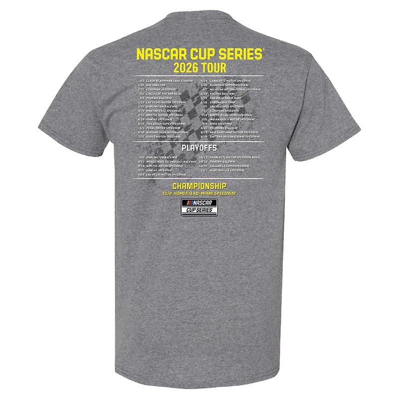 T-shirt Équipe Penske Homme Heather Charcoal Ryan Blaney Calendrier 2026