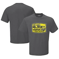 Men's Team Penske Heather Charcoal Ryan Blaney Vintage T-Shirt