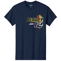 T-shirt bleu marine pour homme de l'équipe Penske, Ryan Blaney, Menards Car