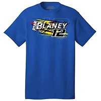T-shirt de voiture n°12 l'équipe masculine Penske Royal Ryan Blaney Menards Cardell