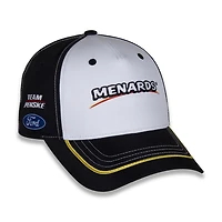 Men's Team Penske  White/Black Ryan Blaney Menards Uniform Adjustable Hat