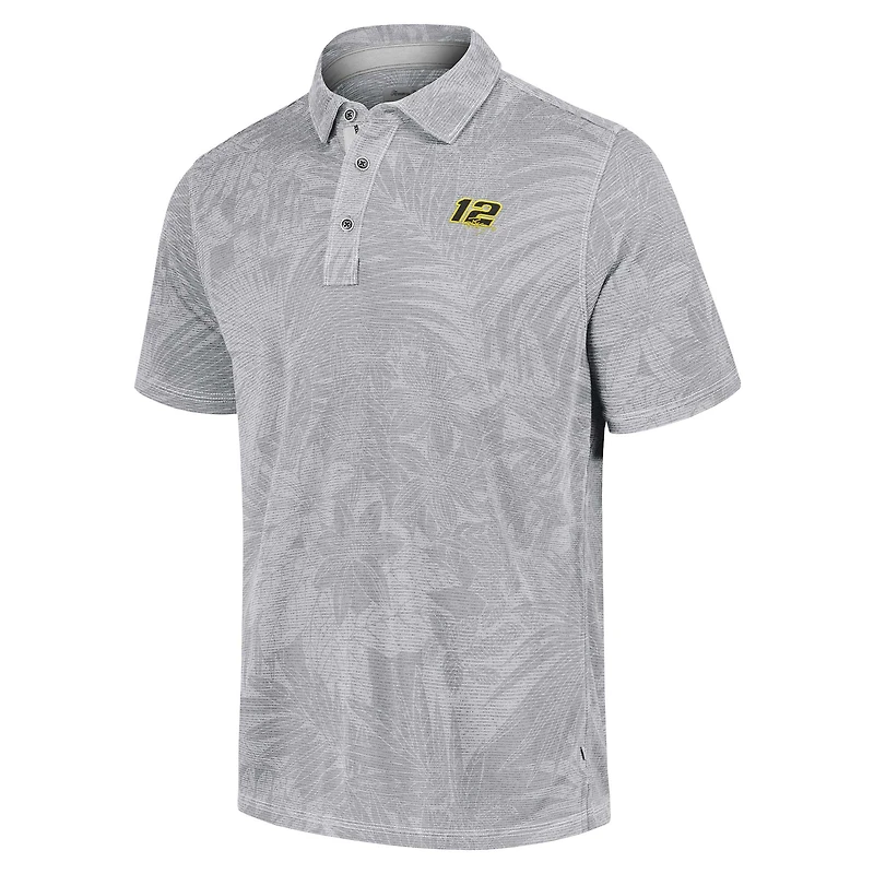 Men's Tommy Bahama Gray Ryan Blaney Santiago Paradise Polo