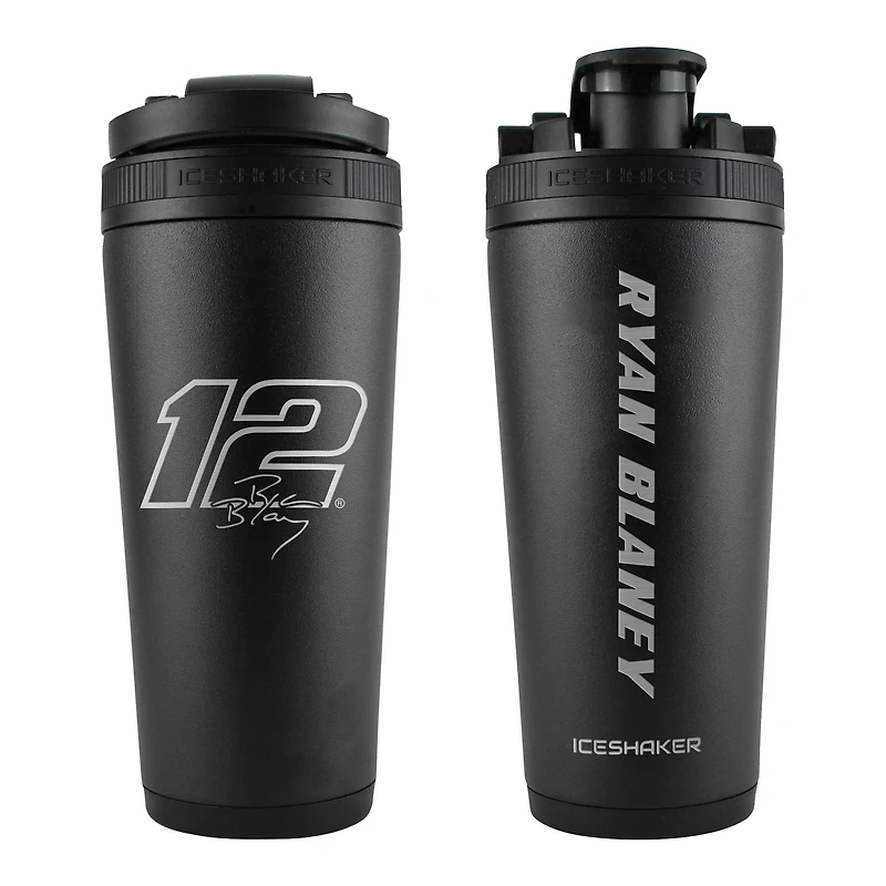 WinCraft Ryan Blaney 26oz. Bouteille de mélangeur de shaker à glace en acier inoxydable