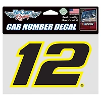 WinCraft Ryan Blaney Numéro Décalcomanie