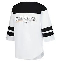 Women's Starter  White Ryan Blaney Grand Slam 3/4-Sleeve T-Shirt