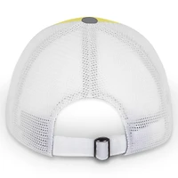 Women's Checkered Flag Sports Yellow/White Ryan Blaney Pit Box Adjustable Trucker Hat