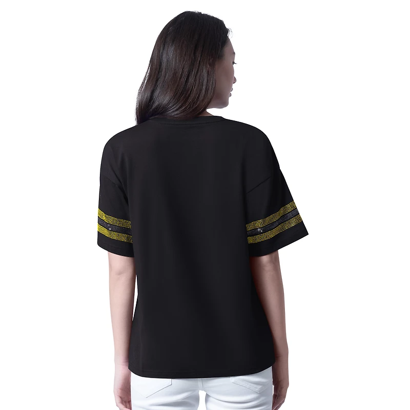 T-shirt noir G-III 4Her pour femme de Carl Banks, fan Ryan Blaney
