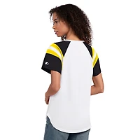 Women's G-III 4Her by Carl Banks  White Ryan Blaney Game On Raglan Notch Neck T-Shirt