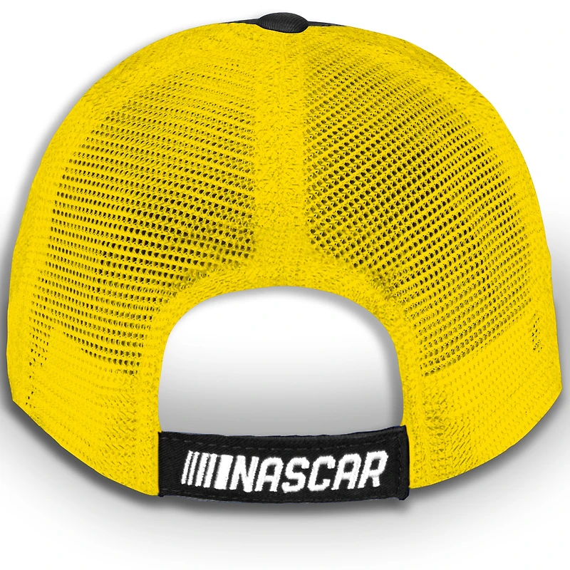 Youth Checkered Flag Sports Yellow Ryan Blaney Menards Trucker Adjustable Hat