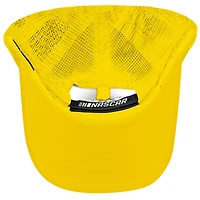 Youth Checkered Flag Sports Yellow Ryan Blaney Menards Trucker Adjustable Hat
