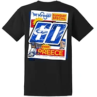 T-shirt noir pour homme avec voiture Ryan Preece Kroger